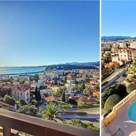 Nestor&jeeves - Panorama Azur - View Sea - Parking Lejlighed *